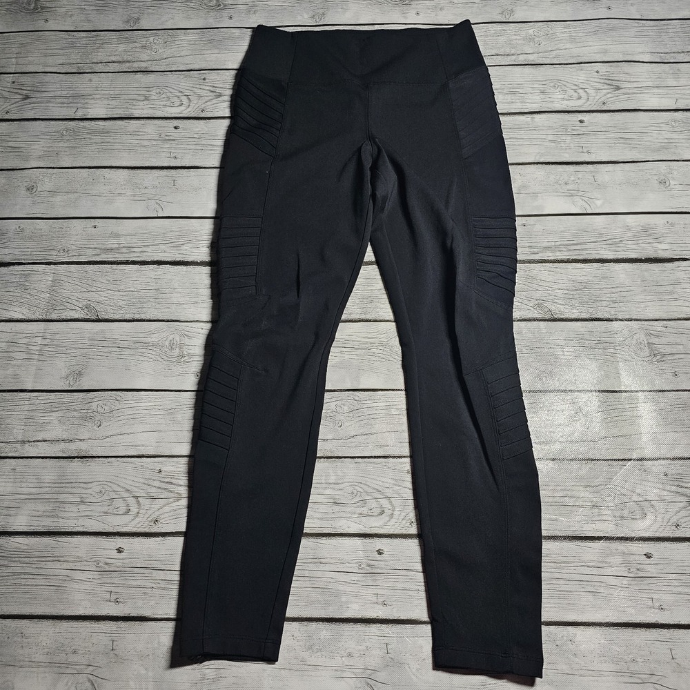 Athleta‎ Delancey Moto Tight Women's Activewear Pants Black Size Medium